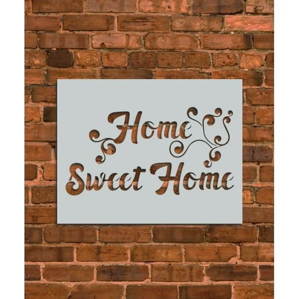 Reusable Stencils of a Home Sweet Home Sign Home Sweet Home Stencil Reusable Stencils of a Home Sweet Home Sign Home Sweet Home Stencil